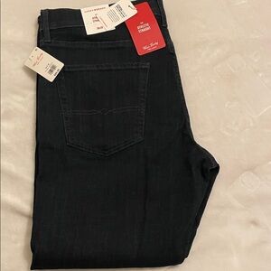 NWT Lucky Brand Men's Dark Blue Athletic Straight Jeans with Coolmax Size 36